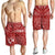 Tonga Men's Short - Tonga Seal With Polynesian Tattoo Style (Red) - Polynesian Pride