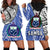 (Custom Personalised) Samoa Hoodie Dress Samoan Pattern Newest LT13 Blue - Polynesian Pride