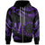 Cook Islands Polynesian Zip Hoodie Polynesian Tattoo Purple Version Unisex Purple - Polynesian Pride