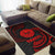 Tahiti Polynesian Area Rug - Red Tribal Wave - Polynesian Pride