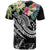 Kosrae Polynesian T Shirts Summer Plumeria (Black) - Polynesian Pride