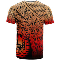 Tahiti Polynesian Custom T Shirt Plumeria Tattoo Tribal - Polynesian Pride