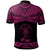 Niue Custom Polo Shirt Polynesian Tattoo Pink Version - Polynesian Pride