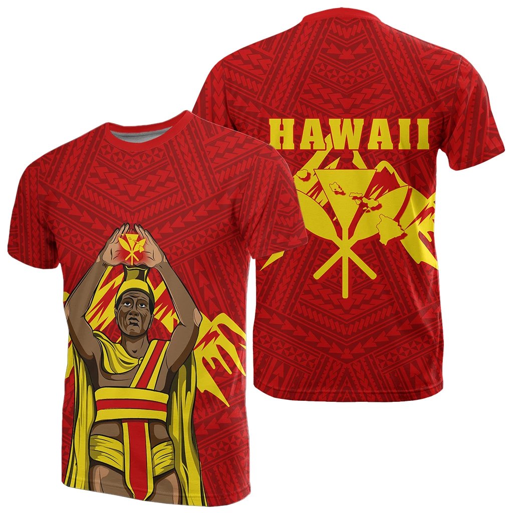 King Kanaka Kauka T Shirt Red Unisex Red - Polynesian Pride