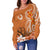 Pohpei Women's Off Shoulder Sweaters - Pohnpei Spirit - Polynesian Pride