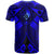 Yap Custom T Shirt Blue Seal with Polynesian Tattoo - Polynesian Pride