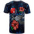 Wallis and Futuna Polynesian T Shirt Blue Turtle Hibiscus - Polynesian Pride