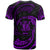 Niue Polynesian All Over T Shirt Purple Tribal Wave - Polynesian Pride