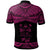 Fiji Polo Shirt Polynesian Tattoo Pink Version - Polynesian Pride