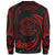 Palau Polynesian Custom Personalised Sweater - Red Tribal Wave - Polynesian Pride