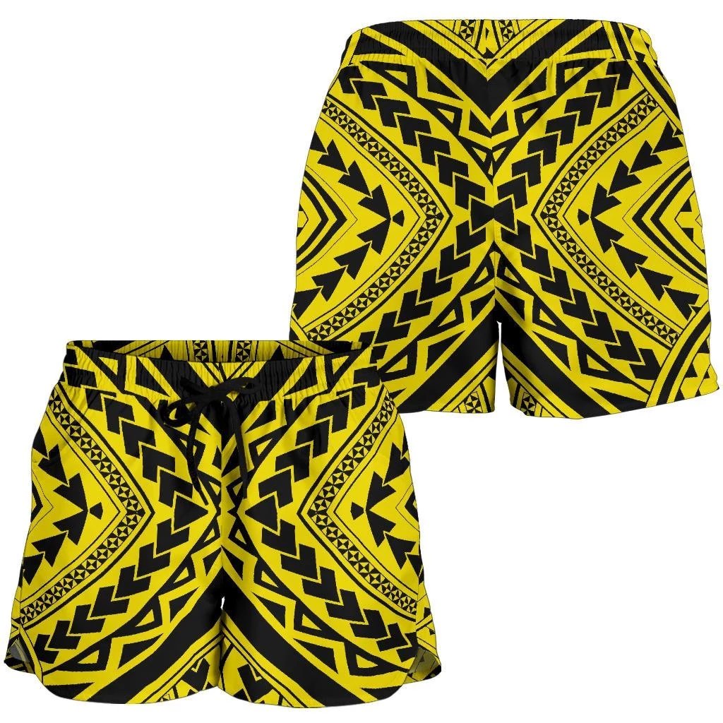 Polynesian Tradition Yellow Women's Short Women Yellow - Polynesian Pride