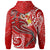 Tonga Hoodie Red Shark Polynesian Tattoo - Polynesian Pride