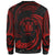 Niue Polynesian Sweater - Red Tribal Wave - Polynesian Pride