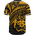 Tonga Baseball Shirt - Gold Color Cross Style - Polynesian Pride