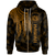 Polynesian Hawaii Zip up Hoodie Polynesian Wings (Golden) Unisex Golden - Polynesian Pride