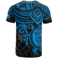 Yap Polynesian T Shirt Blue Turtle - Polynesian Pride
