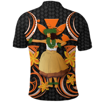 Hawaii Hula Girl Floral Polo Shirt LT12 - Polynesian Pride