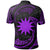 Nauru Polynesian Polo Shirt Purple Tribal Wave - Polynesian Pride