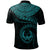 Pohnpei Polynesian Custom Polo Pohnpei Waves (Turquoise) - Polynesian Pride