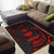 Guam Polynesian Area Rug - Red Tribal Wave - Polynesian Pride