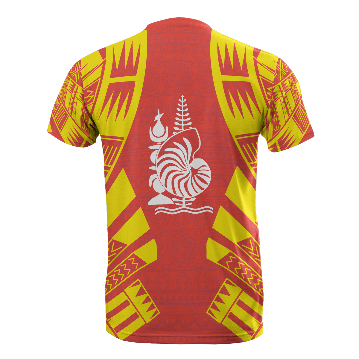 New Caledonia T Shirt New Caledonia Coat Of Arms Polynesian Tattoo Red Style - Polynesian Pride