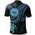 Tahiti Custom Polo Shirt Blue Turtle - Polynesian Pride