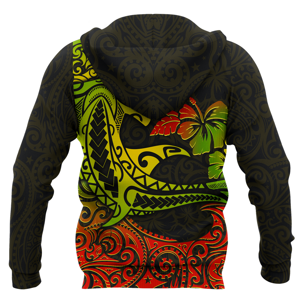 Hawaii Zip up Hoodie Polynesian Hammerhead Shark - Polynesian Pride