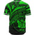 Niue Baseball Shirt - Green Color Cross Style - Polynesian Pride