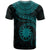 Nauru Polynesian T Shirt Nauru Waves (Turquoise) - Polynesian Pride