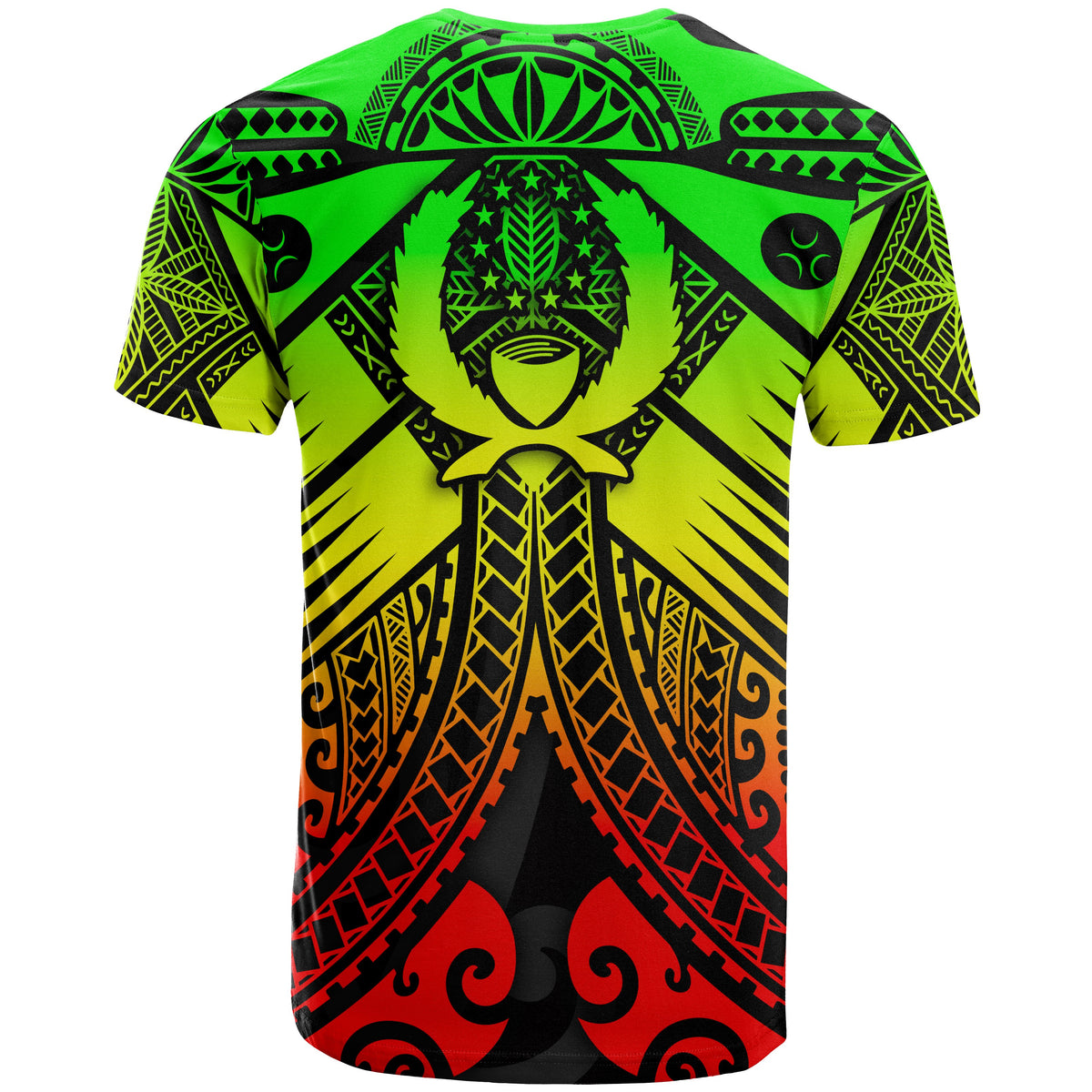 Pohnpei T Shirts Reggae Seal with Polynesian Tattoo - Polynesian Pride