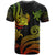 Fiji Custom T Shirt Polynesian Turtle With Pattern Reggae - Polynesian Pride