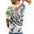 Guam Polynesian T Shirt Summer Plumeria (White) - Polynesian Pride