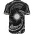 Marshall Islands Polynesian Baseball Shirt - White Tribal Wave - Polynesian Pride