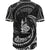 New Caledonia Polynesian Baseball Shirt - White Tribal Wave - Polynesian Pride