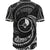 Yap Micronesia Baseball Shirt - White Tribal Wave - Polynesian Pride