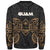 Guam Polynesian Custom Personalised Sweater - Spirit Style Gold - Polynesian Pride