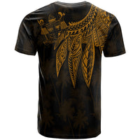 Fiji T Shirt Polynesian Wings (Golden) - Polynesian Pride