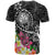 Hawaii Polynesian T Shirt Turtle Plumeria (Black) - Polynesian Pride