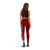 Tahiti Legging - Turtle Plumeria (Red) - Polynesian Pride