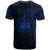 Samoa Polynesian T Shirt Blue Black Heart Shield - Polynesian Pride