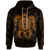 American Samoa Polynesian Hoodie Vintage Polynesian Turtle (Golden) Unisex Golden - Polynesian Pride