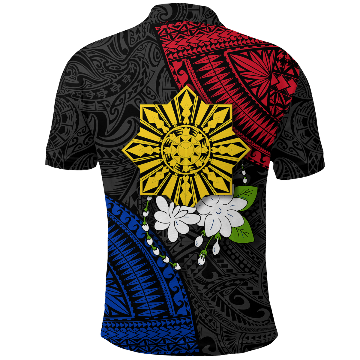 Philippines Sampaguita Filipino Sun Polo Shirt LT12 - Polynesian Pride