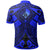 Yap Custom Polo Shirt Blue Seal with Polynesian Tattoo - Polynesian Pride