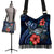 Kosrae Polynesian Boho Handbag - Blue Turtle Hibiscus - Polynesian Pride