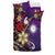 Marshall Islands Bedding Set - Tribal Flower With Special Turtles Purple Color - Polynesian Pride