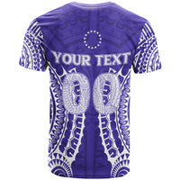 Custom Cook Islands Rarotonga T Shirt Purple Tribal Pattern LT12 - Polynesian Pride