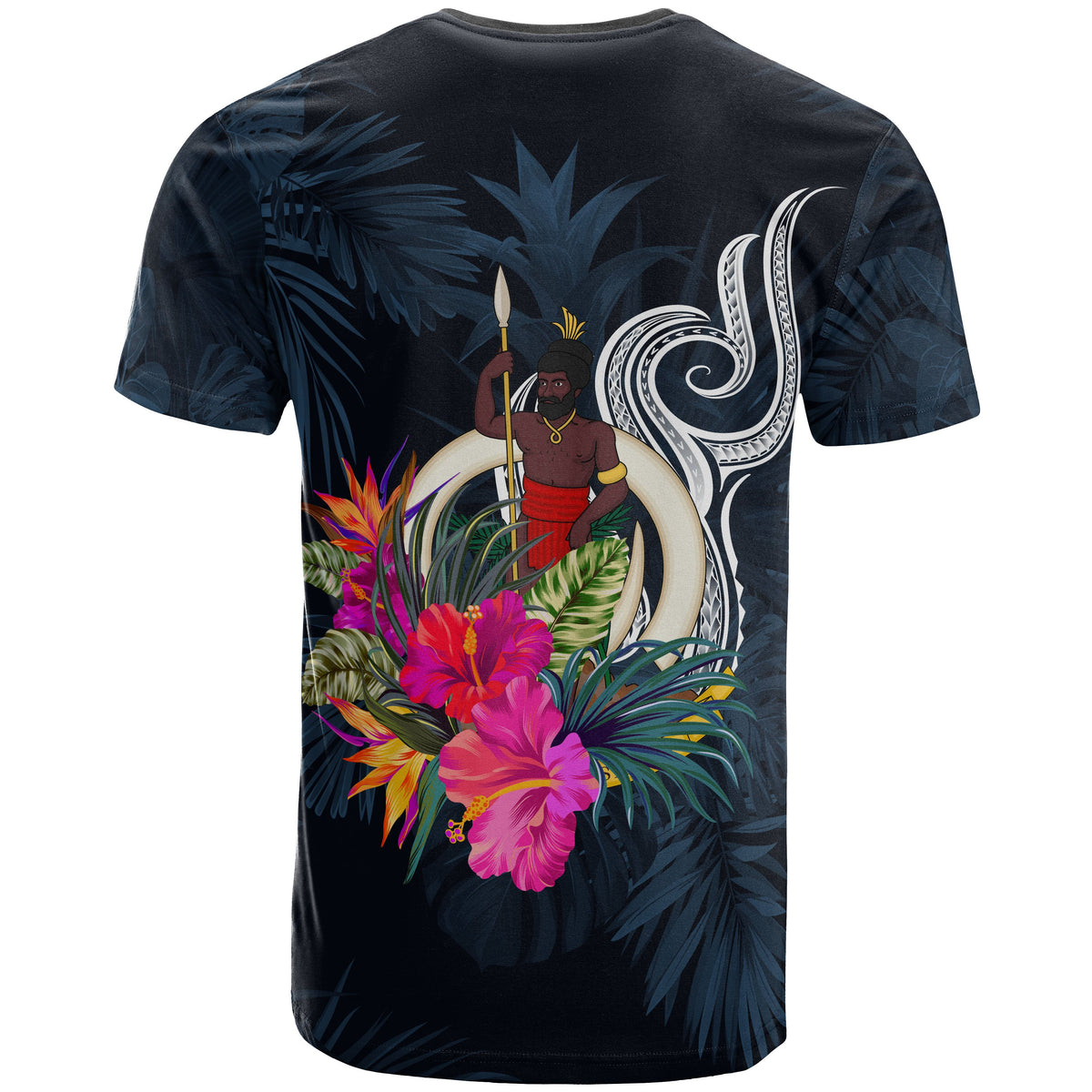 Vanuatu Polynesian T Shirt Tropical Flower - Polynesian Pride