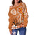 Hawaii Off Shoulder Sweater - Hawaii Seal Hawaiian Spirit - Polynesian Pride