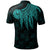 Tahiti Custom Polo Polynesian Wings (Turquoise) - Polynesian Pride