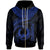 Pohnpei Polynesian Zip up Hoodie Pohnpei Waves (Blue) Unisex Blue - Polynesian Pride